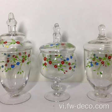 Candy Jar Apothecary Stem Glass Jar